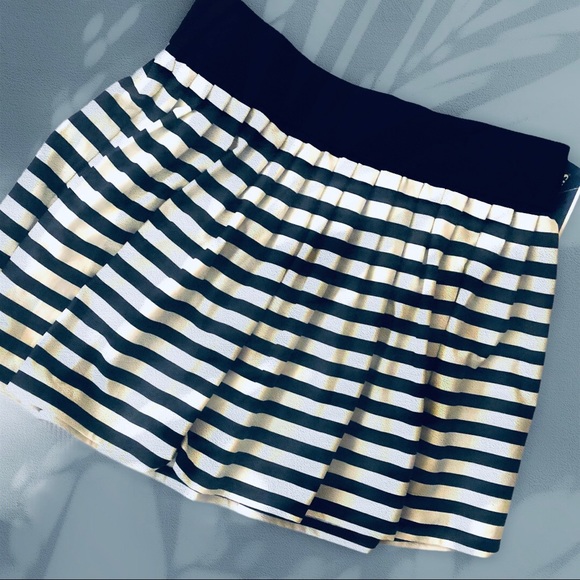 NWT Kate Spade “dive” striped pleated miniskirt - Picture 9 of 11